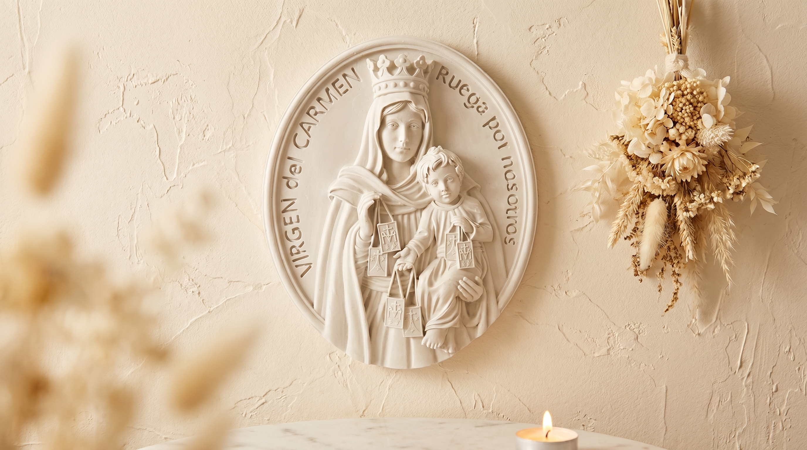 Medallón Virgen del Carmen - vista 2