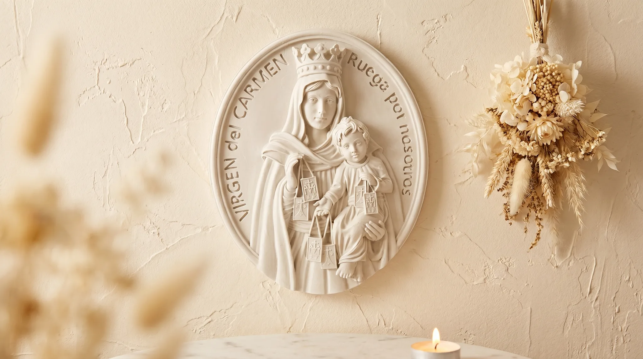 Colección Milagrosa — Medallón Virgen del Carmen