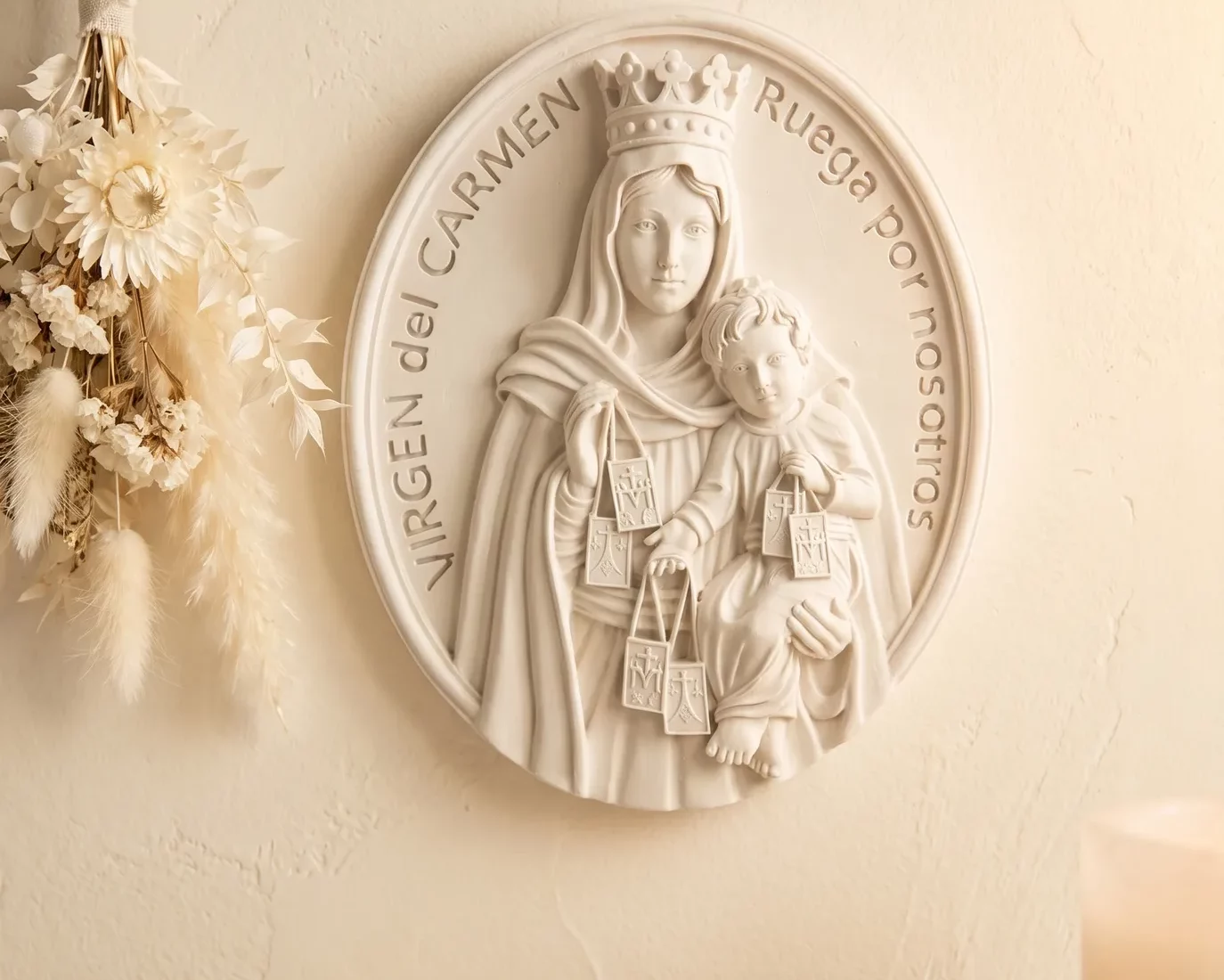 Medallón Virgen del Carmen