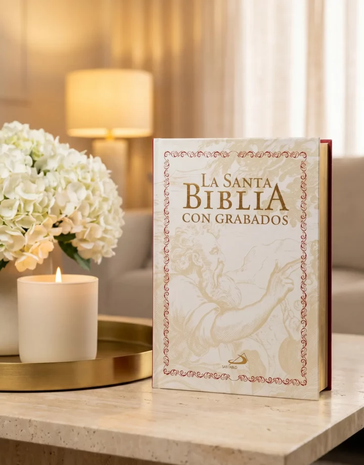 Sagrada Santa Biblia Con Grabados Familiar
